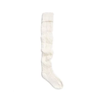 Muk Luks Women's Cable Knit Over the Knee Socks - Ivory