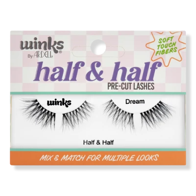 Winks Half & Half Black Strip Lash, Dream