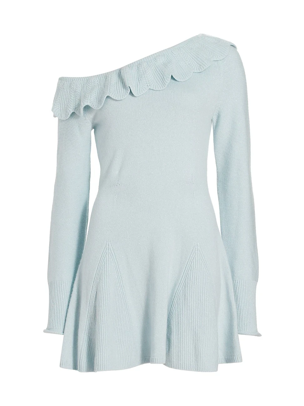 Womens Bedine Scallop Sweater Dress - Seashell Blue -