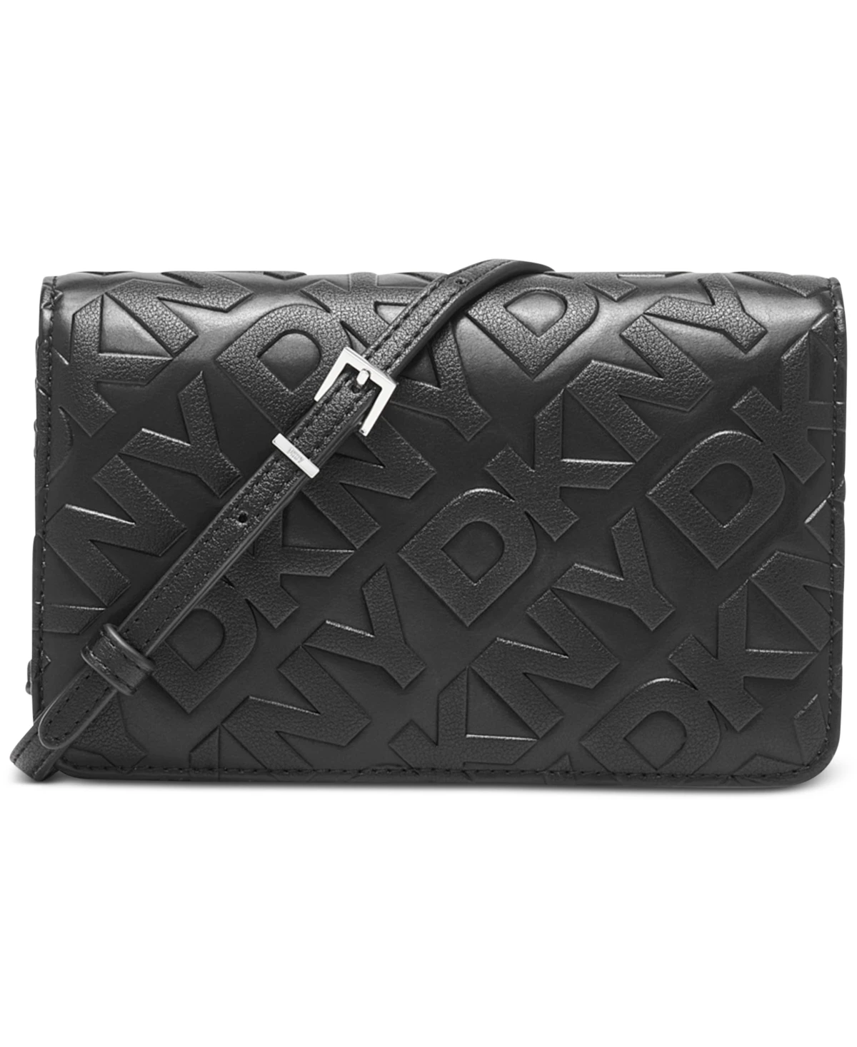 Dkny Ashlyn Crossbody Wallet - Blk/gunmet