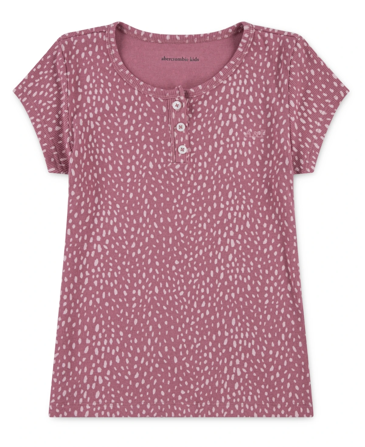 abercrombie kids Girls Essential Henley T-Shirt - Mesa Rose