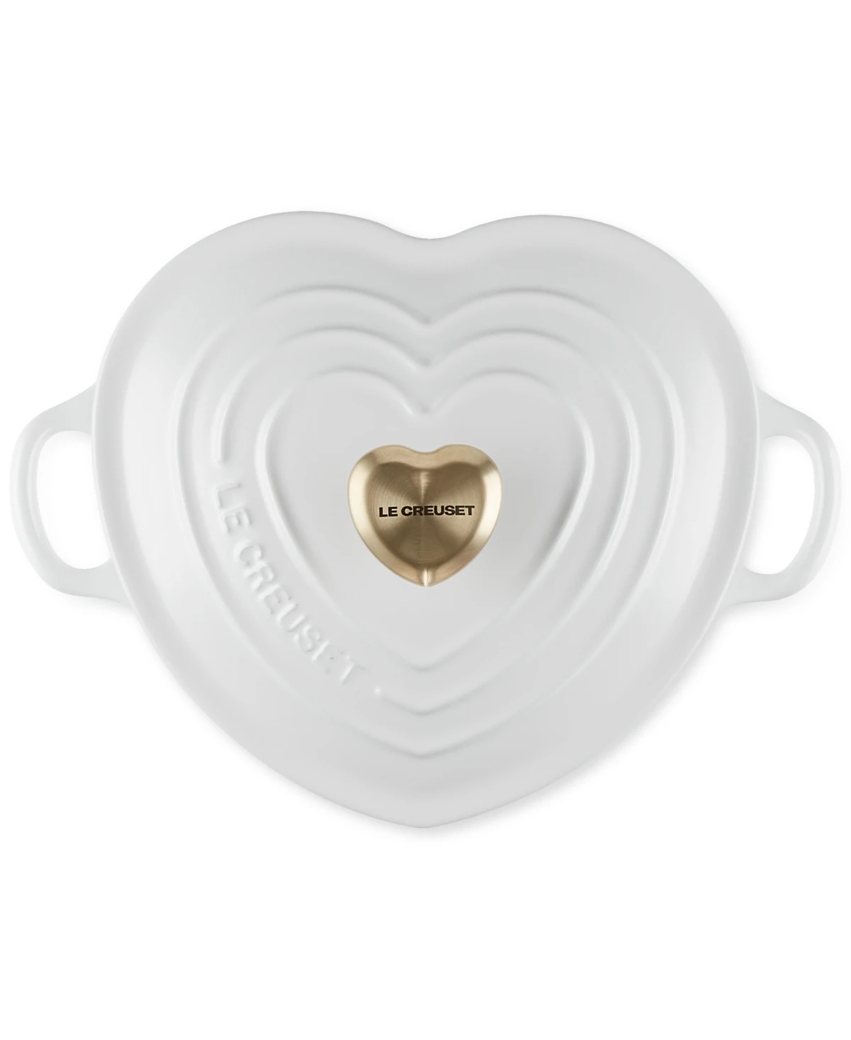 Le Creuset Cast Iron 1.25-Qt. Traditional Heart Dish - White