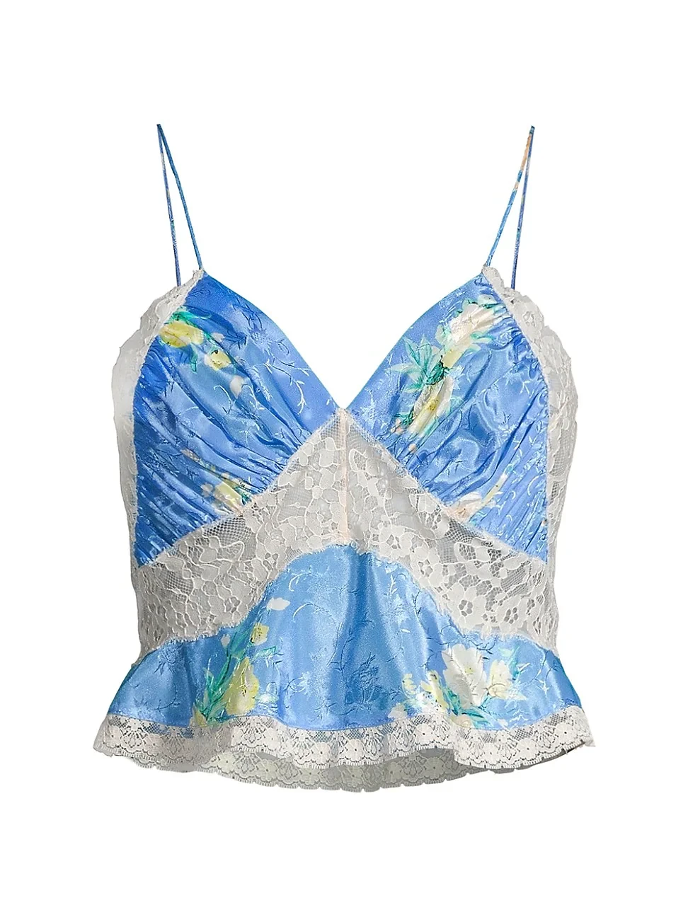 Womens Boudior Jacquard Spritely Cami - Blueberry Lemonade -