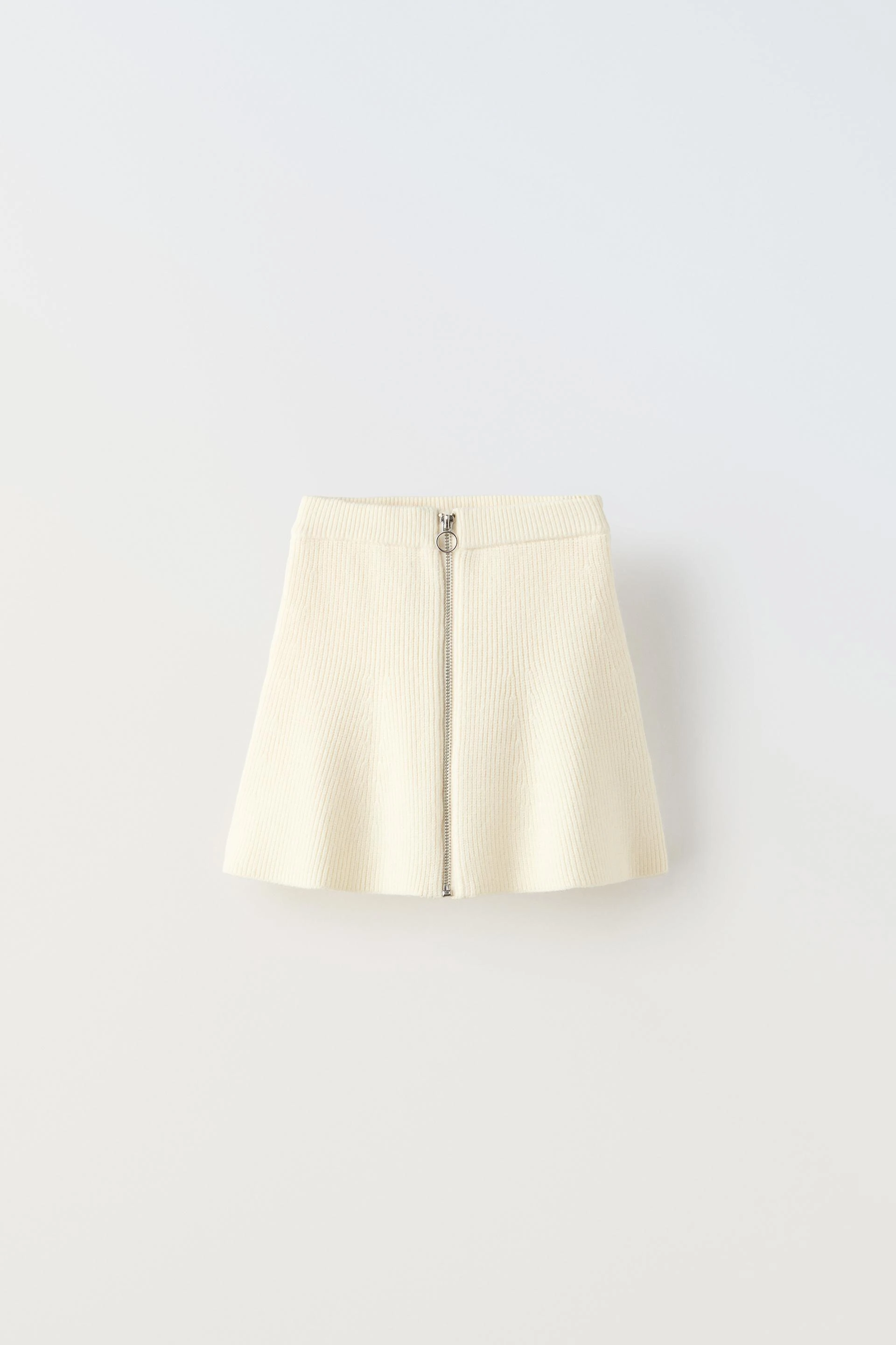 ZIPPERED KNIT SKIRT