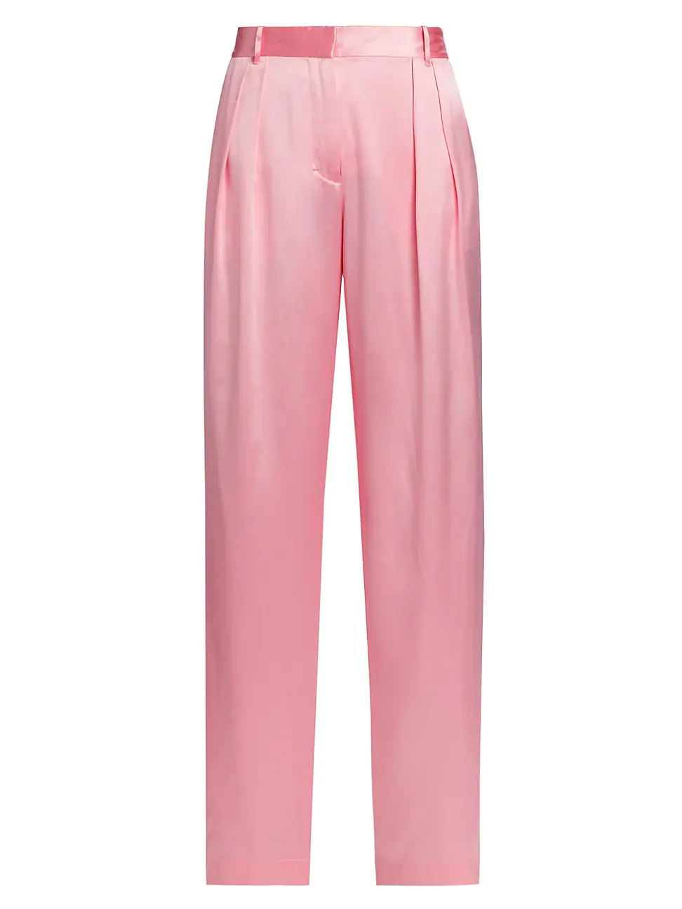 Womens Emberlynn Silk Charmeuse Pants - Sweet Pink -