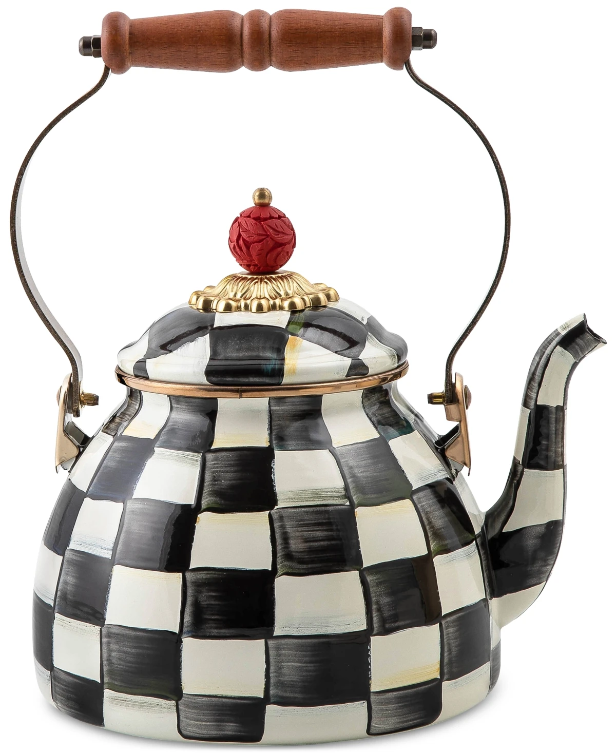 Mackenzie-Childs Courtly Check 2-Qt. Tea Kettle