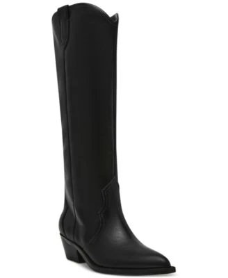 Dv Dolce Vita Womens Kit Knee High Cowboy Boots Regular Wide Calf
