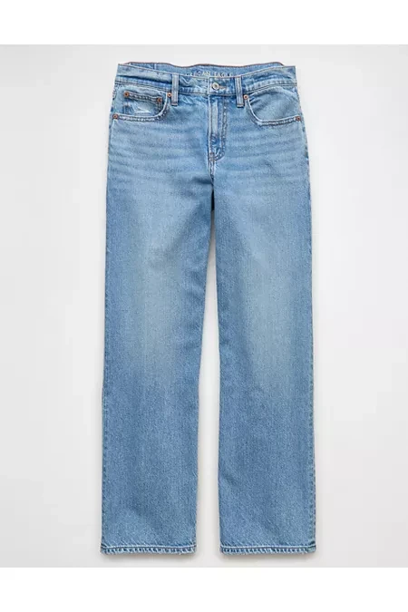 AE Strigid High-Waisted Stovepipe Jean Women's Medium Indigo