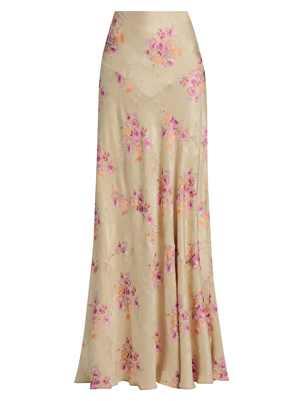 Womens Booker Silk-Blend Skirt - Rosie Mauve -