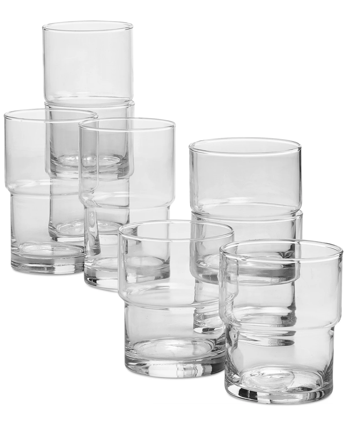 Arch Studio Stacking Glasses, Set of 8