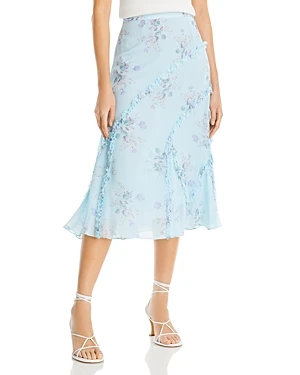 LoveShackFancy Porscha Midi Skirt