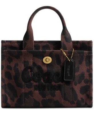 Cargo Mini Canvas Leopard Print Tote Bag 20