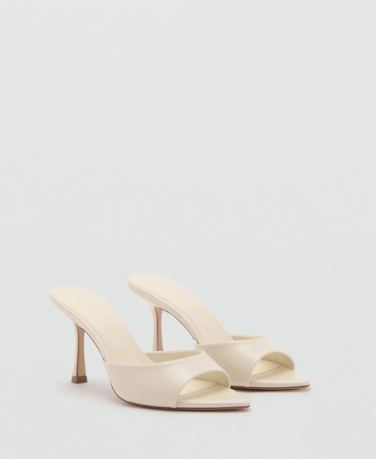 Mango Women's Open-Toed Heeled Sandals - White