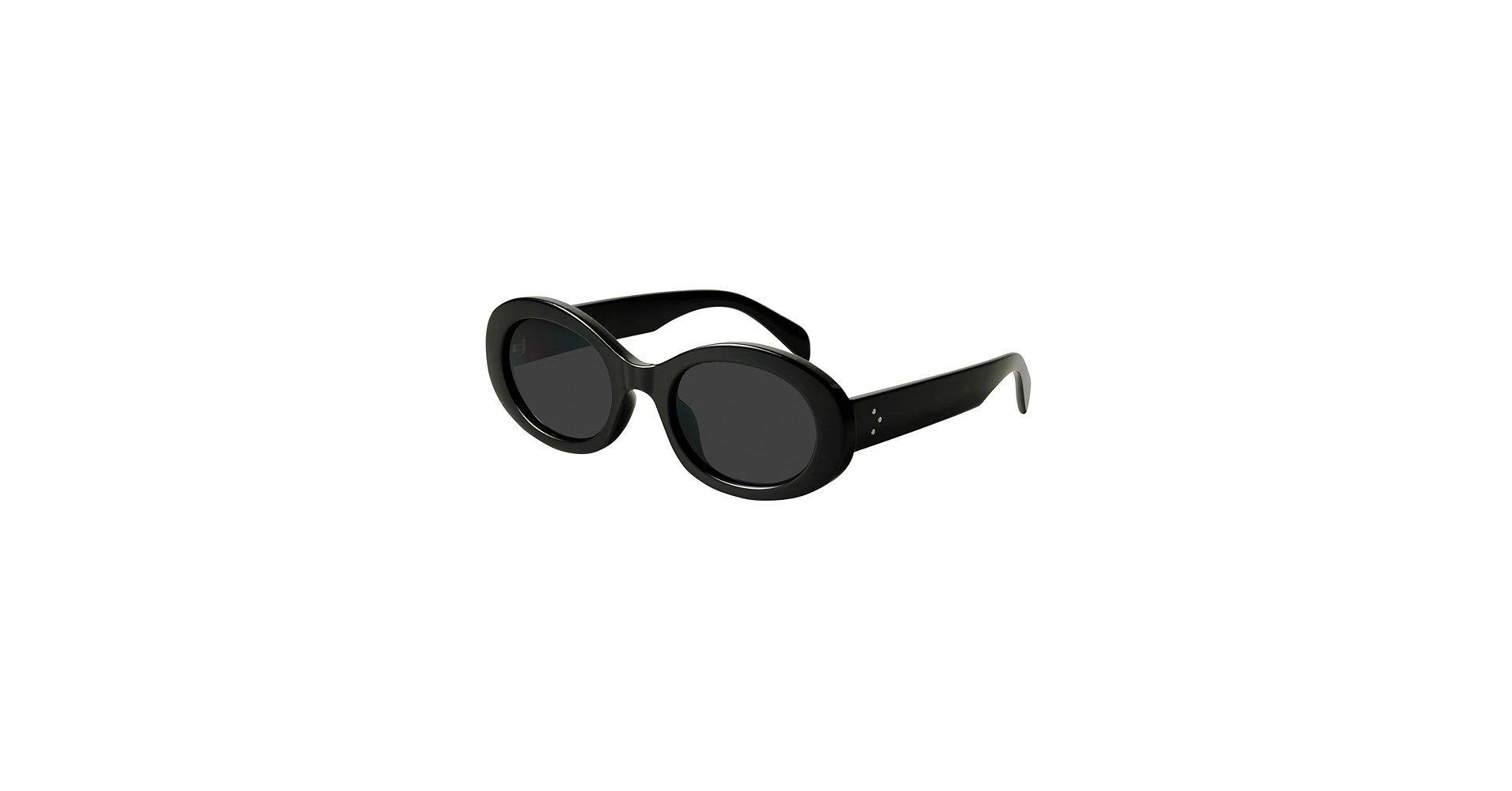 mosanana Oval Retro Trendy Sunglasses for Women 90s Style MS52371