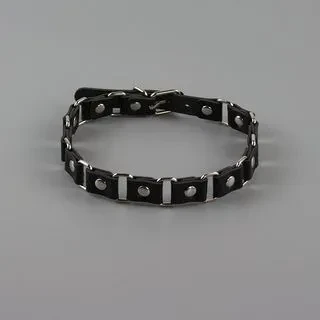 Alloy Faux Leather Choker