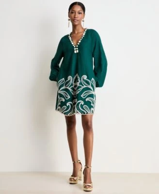 Women's Embroidered A-Line Dress