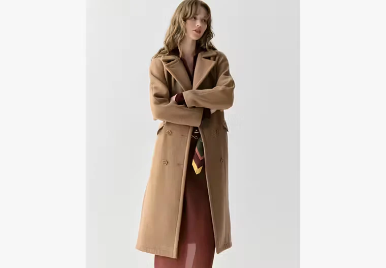 Wool Belted Trench Coat