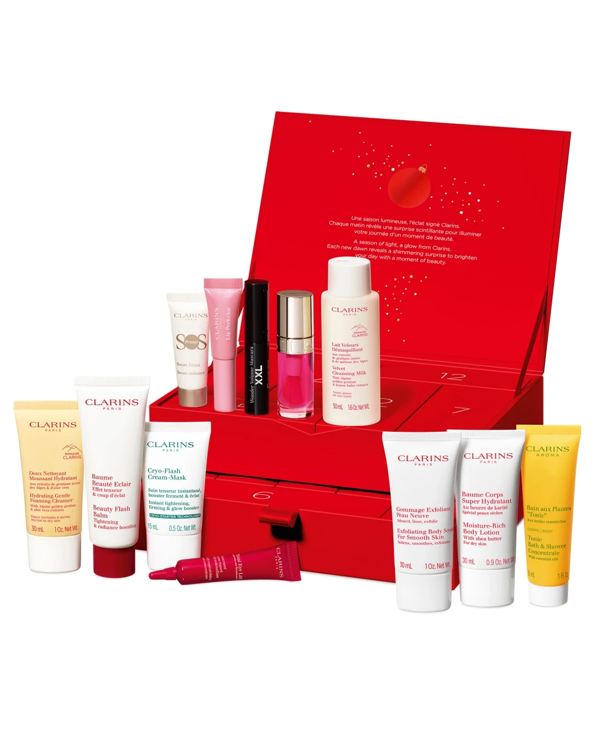Clarins 12-Day Advent Calendar Skincare Set