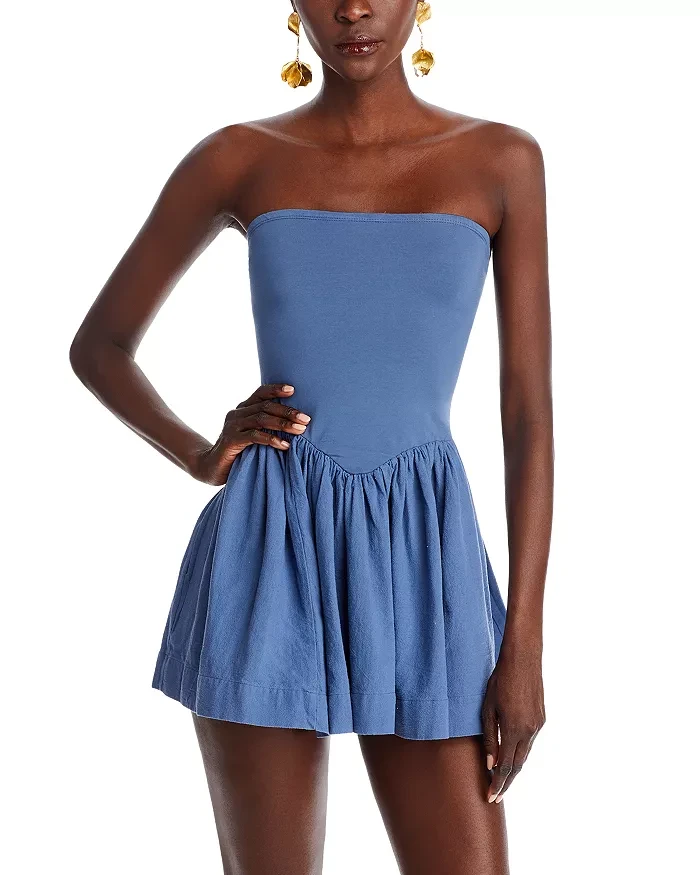 Onda Drop Waist Mini Dress