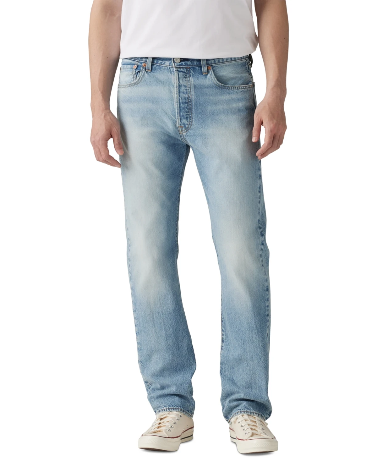 Levi's Men's 501 Original Straight-Fit Lightweight Denim Jeans - Stay Zen