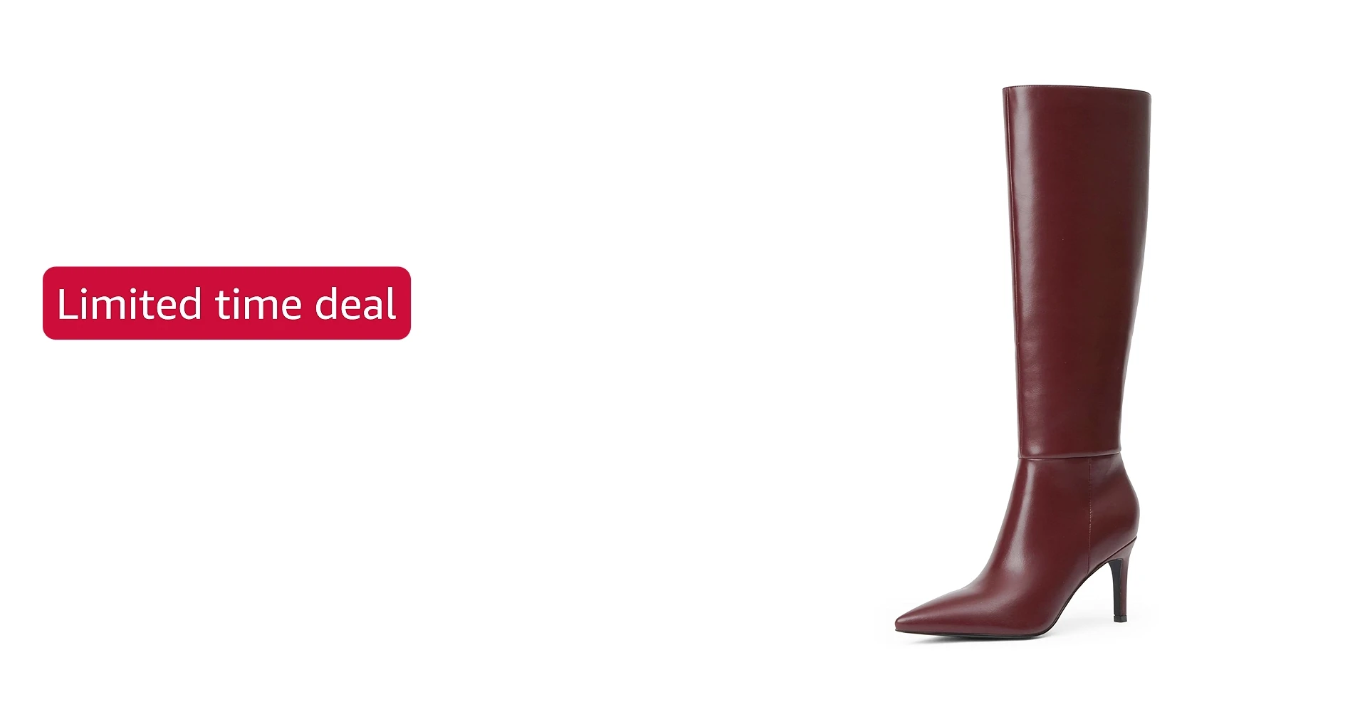 Deal: Easyfox Knee High Boots Women Pointed Toe Tall Boots 3 In Stiletto High Heel Long Boots Side Zipper Dress Knee High Boots