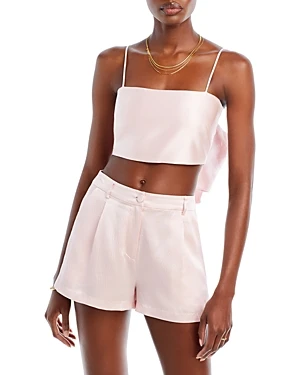 LoveShackFancy Roseanna Silk Sleeveless Top