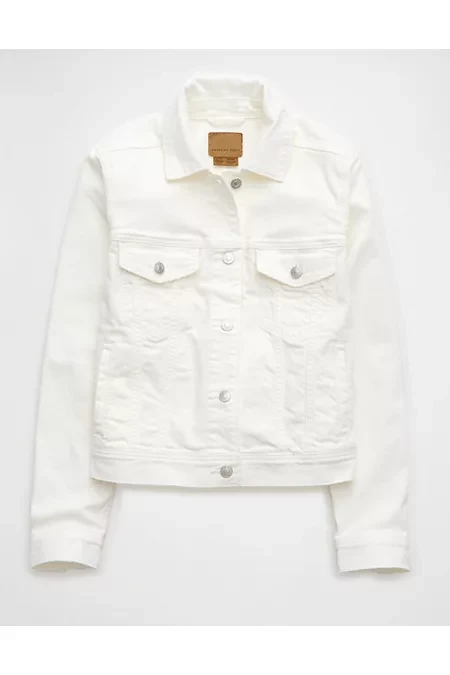 AE Classic Denim Jacket Women's White