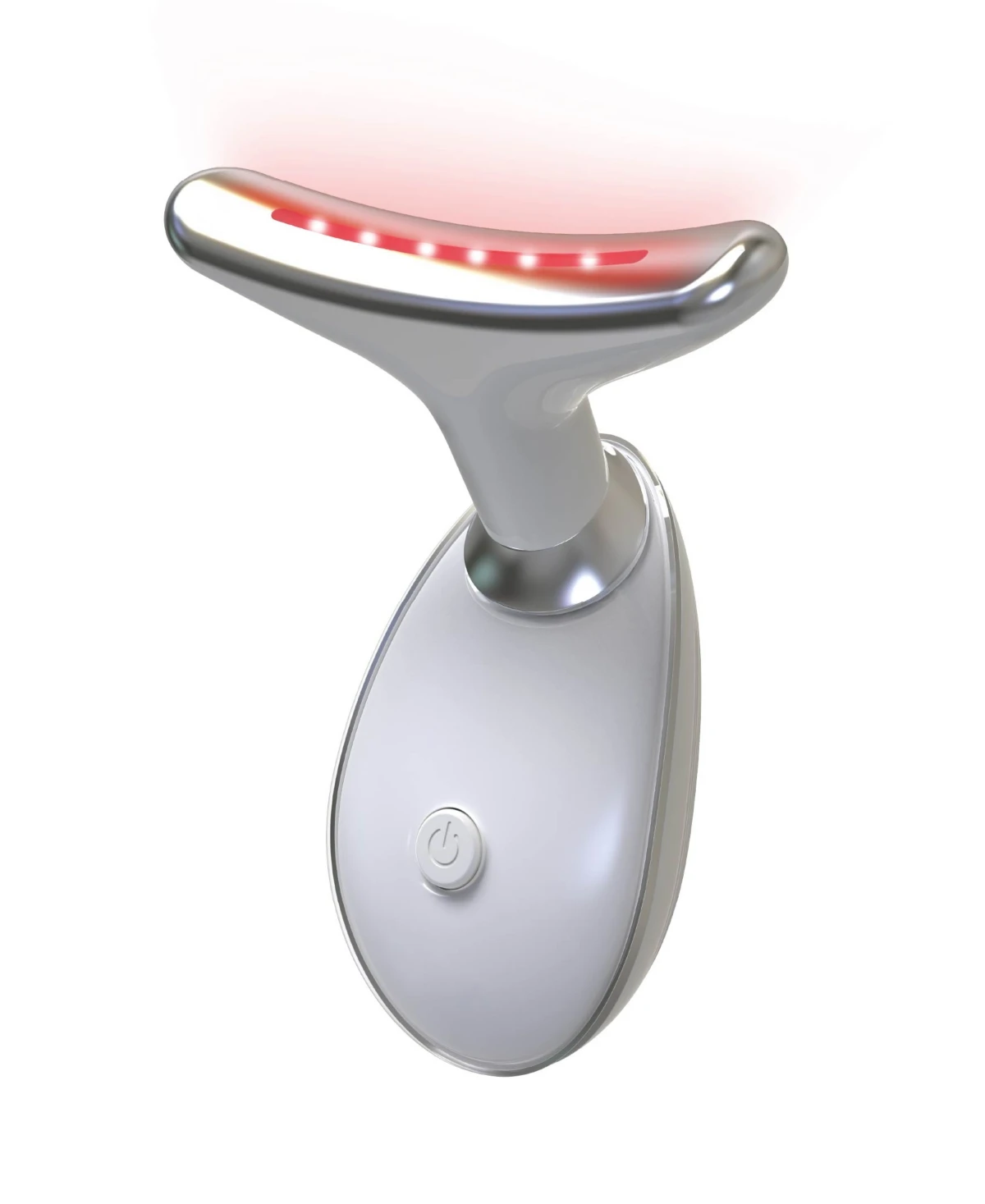 Tzumi Pulse Red Light Therapy Skin Rejuvenator, Rechargeable Multi Color Light Therapy for Face - White