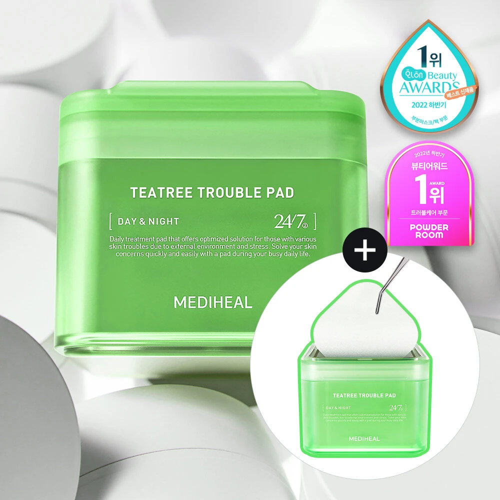 MEDIHEAL Tea Tree Trouble Pad 100 Pads Double Pack | OLIVE YOUNG Global