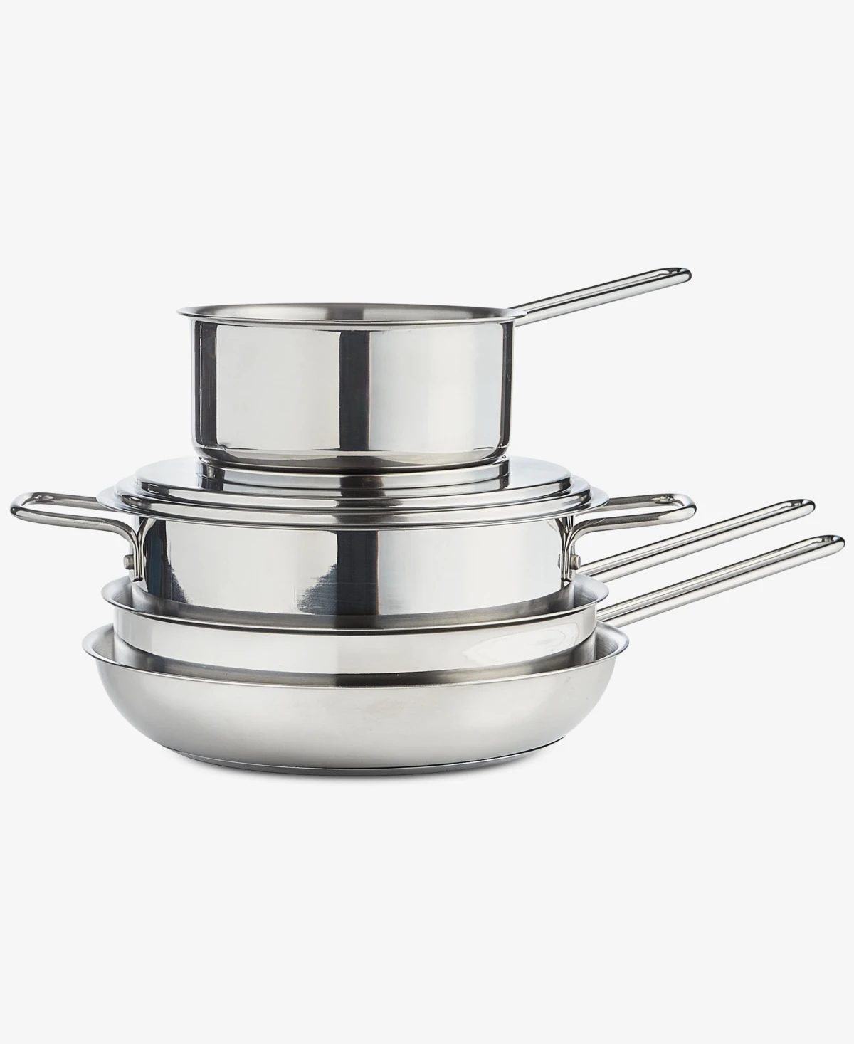 Arch Studio 5-Pc. Stackable Stainless Steel Cookware Set