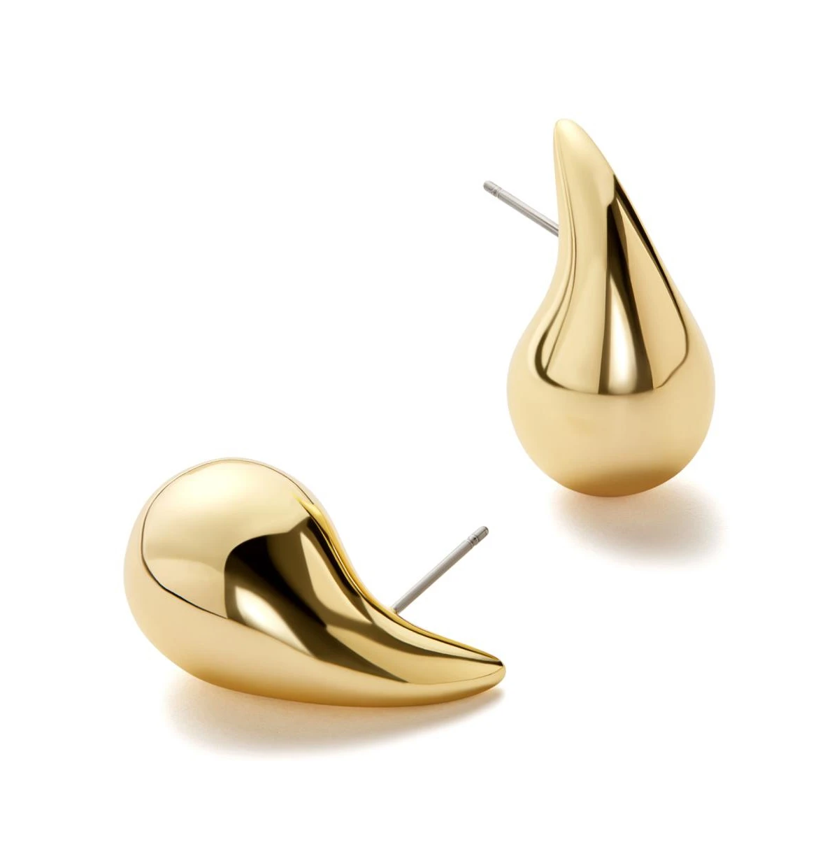 Ana Luisa Gold Statement Earrings - Kiara - Gold, gold