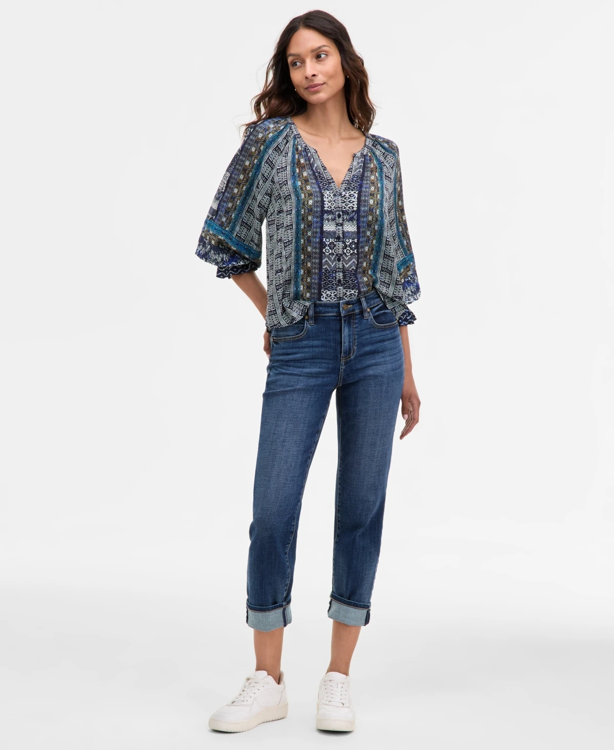 Liverpool Los Angeles Women's Marley Girlfriend Cuffed Jeans - Rushland