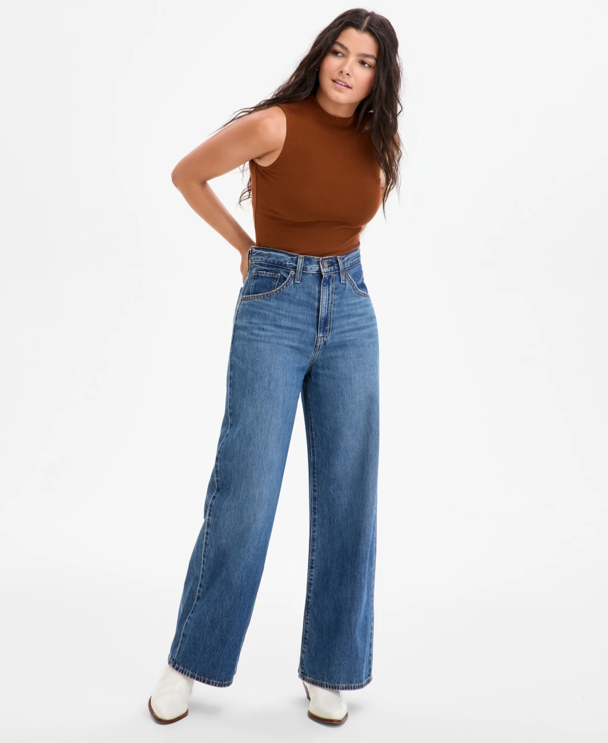 Levi's Women's Cinch-Waist Lightweight Baggy Jeans - Chasing Dreams